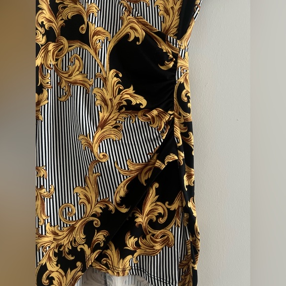 Iris Ornamental Side Cut Mini Dress Sz S Christmas - Picture 3 of 3